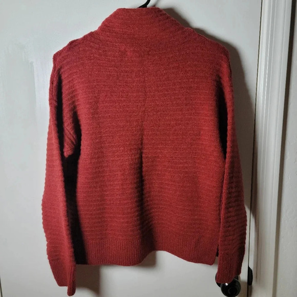 Madewell Bellmont Mockneck Sweater in Rust | Fall Sweater | Size XS - Picture 6 of 7
